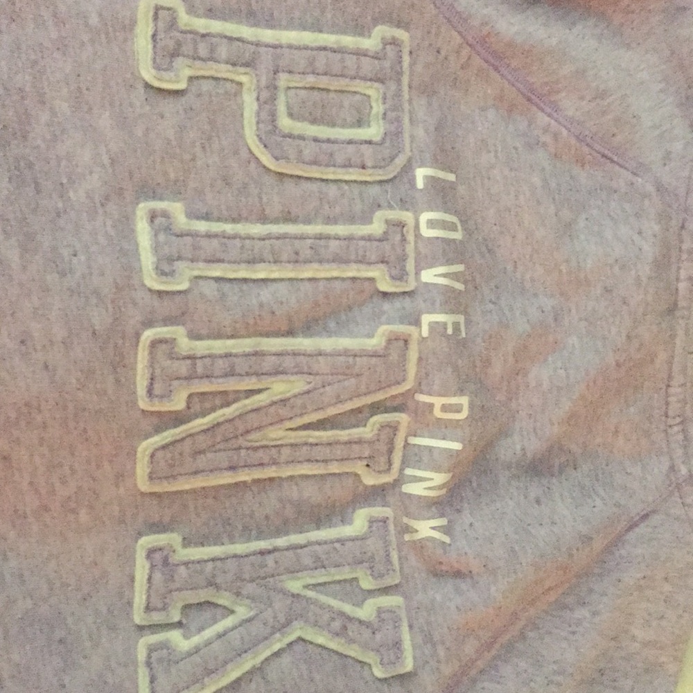 VS PINK lilac lavender hoodie zip up